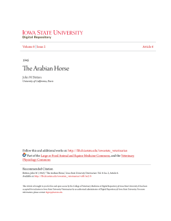 The Arabian Horse - Iowa State University Digital Repository