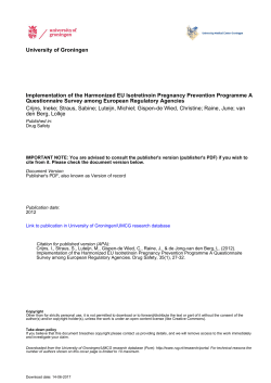 Implementation of the Harmonized EU Isotretinoin Pregnancy