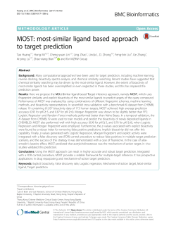most-similar ligand based approach to target prediction