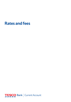 Rates and fees