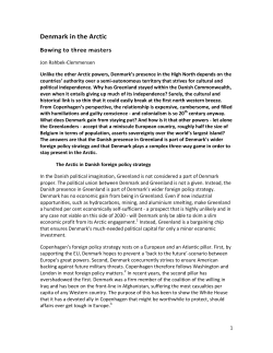 Denmark in the Arctic