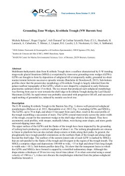 Grounding Zone Wedges, Kveithola Trough (NW
