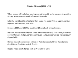 Charles Dickens (1812 – 70) - Digilander