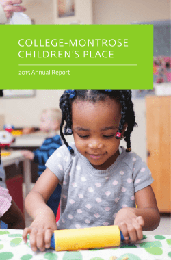 In 2015 - College-Montrose Children`s Place