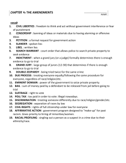 CHAPTER 4: THE AMENDMENTS