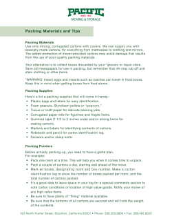 Packing Materials and Tips