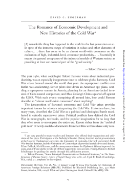 The Romance of Economic Development and New Histories of the