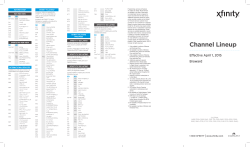 Channel Lineup - Xfinity Forums