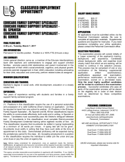 Job title: Community Organizer