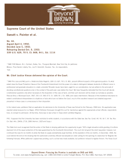 Full Supreme Court text of Sweatt v. Painter 1950.