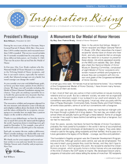 Inspiration Rising - National Medal of Honor Museum