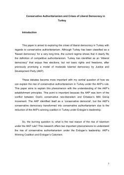 Conservative Authoritarianism and Crises of Liberal Democracy in