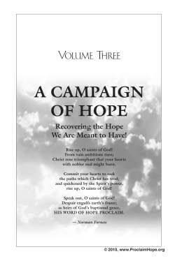 Chapter 9 - Proclaim HOPE!