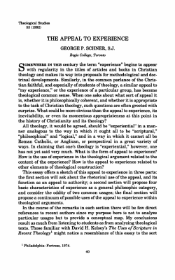 the appeal to experience