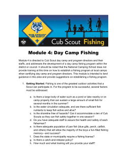 Module 4: Day Camp Fishing