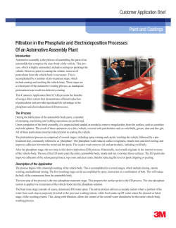 Filtration in the Phosphate and Electrodeposition