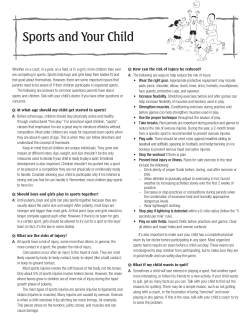 Sports and Your Child