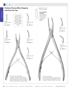 Friedman-Pearson Micro Rongeurs with Extra Fine Tips