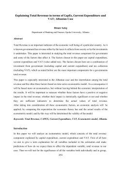 Explaining Total Revenue in terms of CapEx