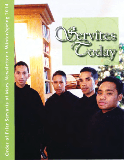 Prom tlie P,ditor - ServiteDevelopment.org