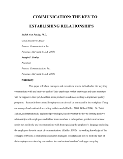 communication: the key to establishing relationships - ASQ