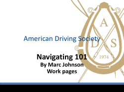 Navigating 101 - American Driving Society