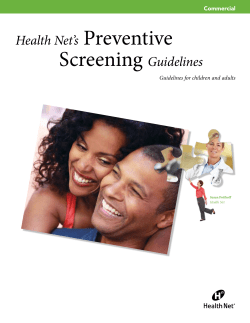 Screening Guidelines