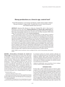 Sheep production as a Senecio spp. control tool1