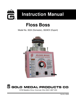 Instruction Manual Floss Boss