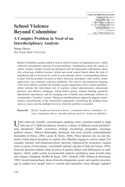 School Violence Beyond Columbine