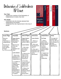 Declaration Flip Chart Directions