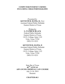 COMPUTER/INTERNET CRIMES INCLUDING