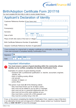 Birth Adoption Certificate Form