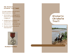 Boy Scouts of America Brochure Chisholm Trail Medal