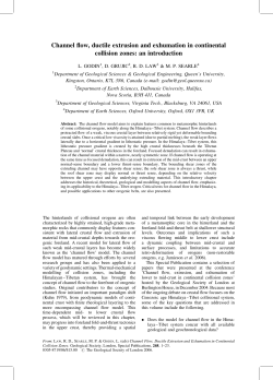 Channel flow, ductile extrusion and exhumation in continental