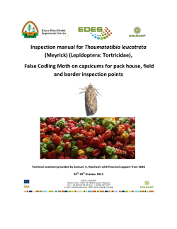 False Coddling Moth Inspection Manual