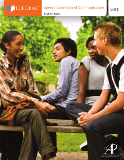 Speech: Essentials of Communication