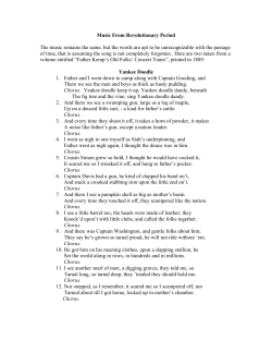 Music From Revolutionary Period
