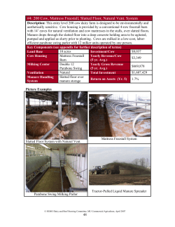 #4: 200 Cow, Mattress Freestall, Slatted Floor, Natural Vent. System