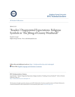 Readers` Disappointed Expectations: Religious Symbols in `The