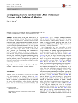 Distinguishing Natural Selection from Other