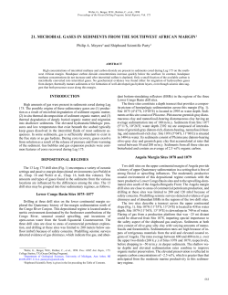 21. MICROBIAL GASES IN SEDIMENTS FROM THE SOUTHWEST