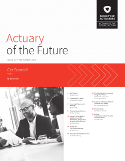 November 2016 - Society of Actuaries