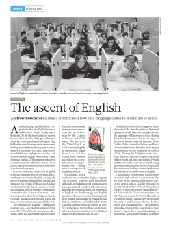 The ascent of English
