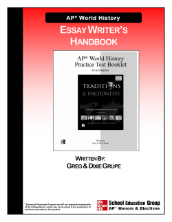 AP Essay Writer`s Handbook