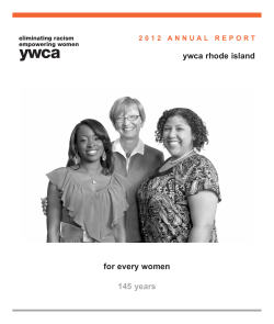 2012 Annual Report - YWCA Rhode Island