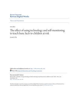 The effect of using technology and self