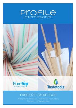 product catalogue - Profile International