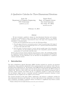 A Qualitative Calculus for Three-Dimensional Rotations