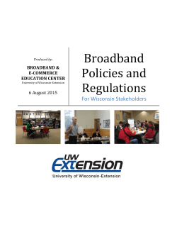 Broadband Policies and Regulations